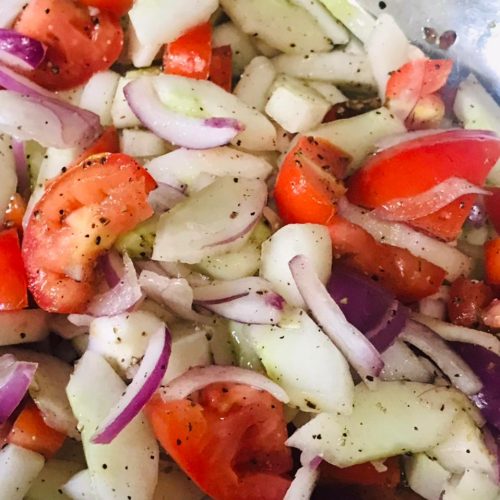 Cucumber & tomato Salad